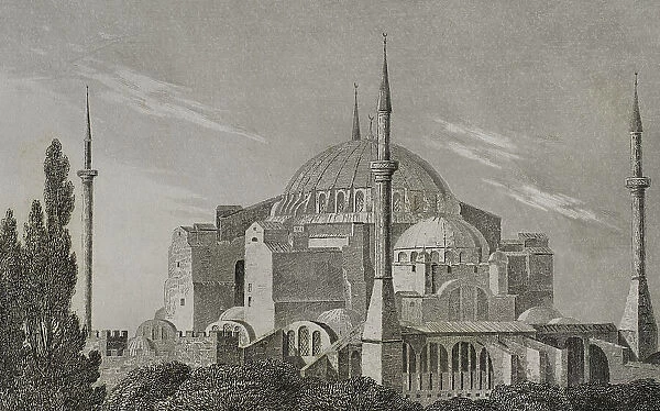 Turkey. Constantinople (today Istanbul). Hagia Sophia