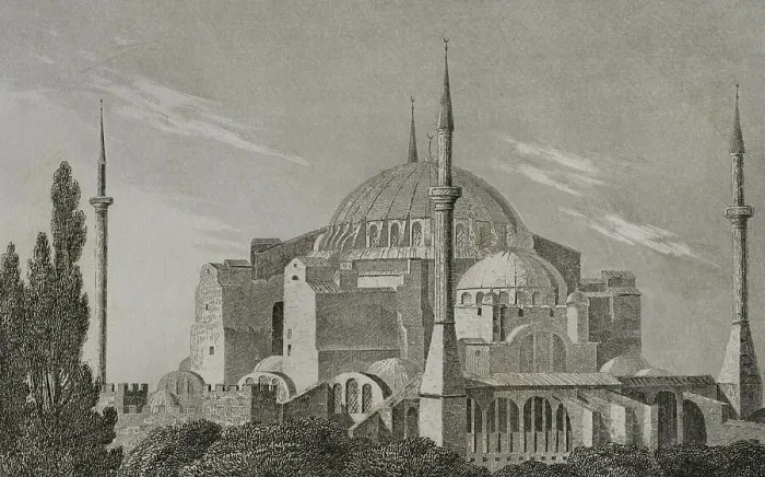 Framed Print : Turkey. Constantinople (today Istanbul). Hagia Sophia Framed Print : Turkey. Constantinople (today Istanbul). Hagia Sophia