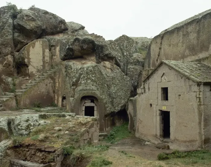 Framed Print : Turkey. Guzelyurt. Cappadocia. Exterior view of Troglodyte c Framed Print : Turkey. Guzelyurt. Cappadocia. Exterior view of Troglodyte c