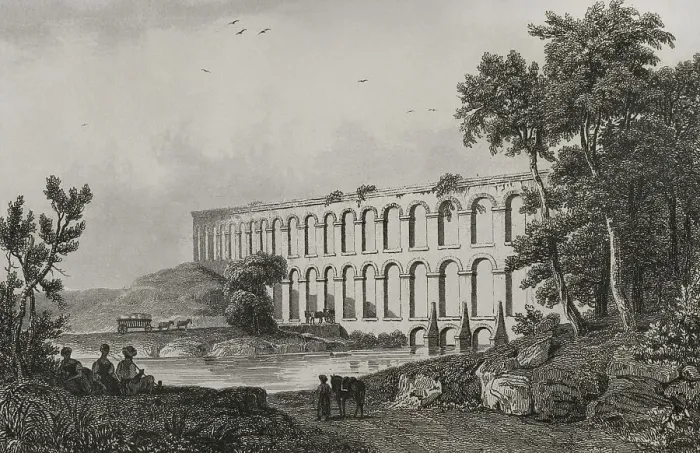 Framed Print : Turkey. Istanbul. The aqueduct of Uzunkemer Framed Print : Turkey. Istanbul. The aqueduct of Uzunkemer