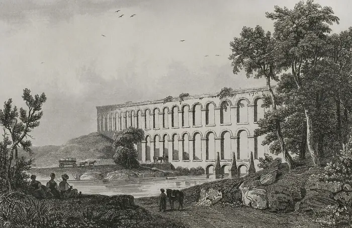 Framed Print : Turkey. Istanbul. Aqueduct of Uzunkemer near Belgrade Forest Framed Print : Turkey. Istanbul. Aqueduct of Uzunkemer near Belgrade Forest