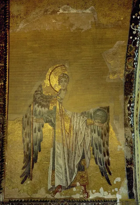 Framed Print : Turkey, Istanbul. Hagia Sophia. Archangel Gabriel Framed Print : Turkey, Istanbul. Hagia Sophia. Archangel Gabriel