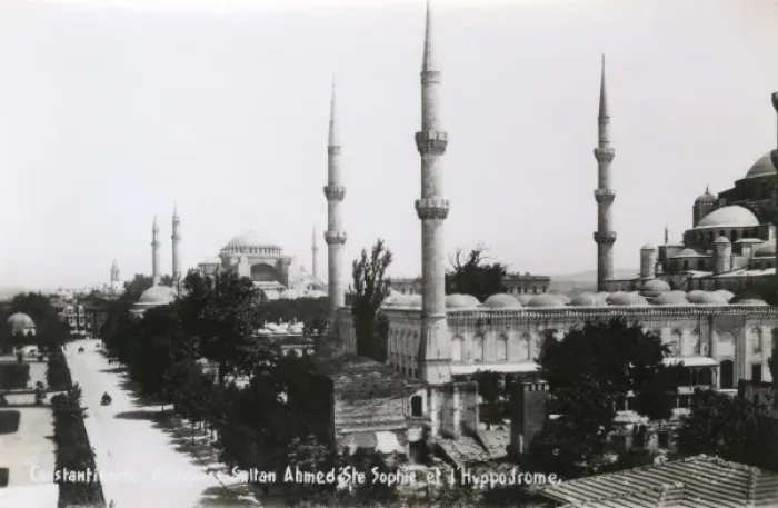 Framed Print : Turkey - Istanbul - The Hippodrome, Blue Mosque / Ayasofya Framed Print : Turkey - Istanbul - The Hippodrome, Blue Mosque / Ayasofya