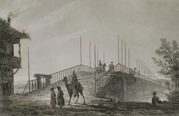 Framed Print : Turkey. Istanbul. Small Bridge (Kutchuk Tchekmedje)