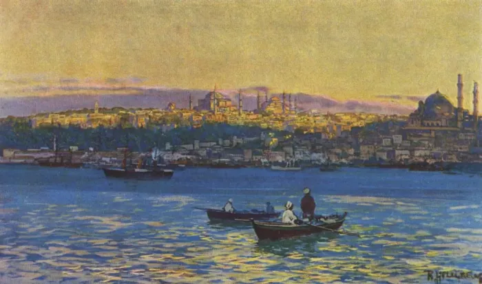 Framed Print : Turkey - Istanbul - View Across Golden Horn