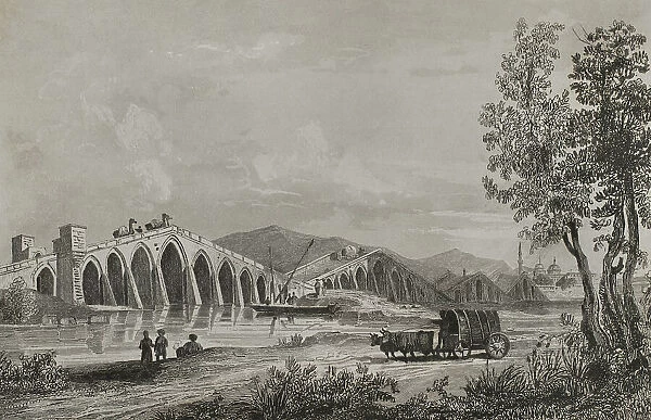 Turkey. Kanuni Sultan Suleyman bridge. Buyukcekmece