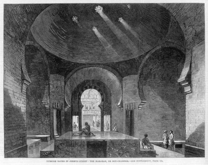 Framed Print : Turkish Baths interior, Jermyn Street, London Framed Print : Turkish Baths interior, Jermyn Street, London