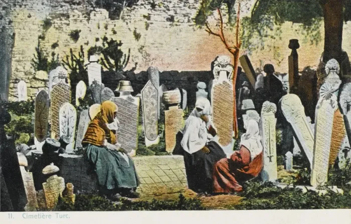 Framed Print : Turkish cemetery - Constantinople Framed Print : Turkish cemetery - Constantinople