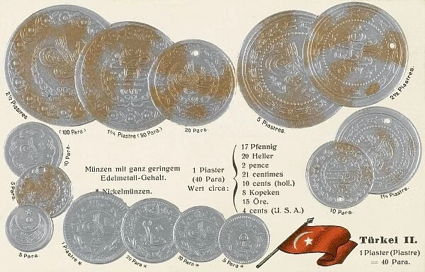 Turkish Coin Card - small denominations