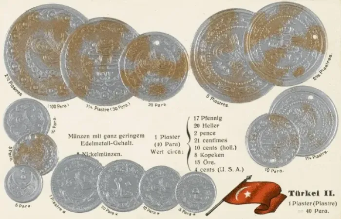 Framed Print : Turkish Coin Card - small denominations Framed Print : Turkish Coin Card - small denominations
