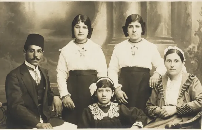 Framed Print : Turkish Family Group - 1920s Framed Print : Turkish Family Group - 1920s