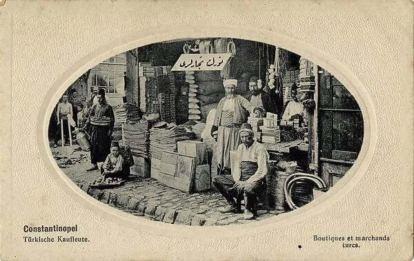 Turkish merchants, Constantinople, Turkey