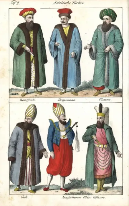 Framed Print : Turkish minister, interpreter, scholar, judge and Janissary Framed Print : Turkish minister, interpreter, scholar, judge and Janissary