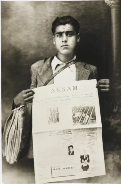 Framed Print : Turkish newspaper boy Framed Print : Turkish newspaper boy