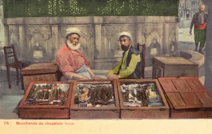 Framed Print : Turkish Rosary Bead sellers Framed Print : Turkish Rosary Bead sellers