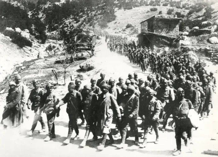 Framed Print : Turkish troops in Anatolian Mountains, Middle East, WW1 Framed Print : Turkish troops in Anatolian Mountains, Middle East, WW1