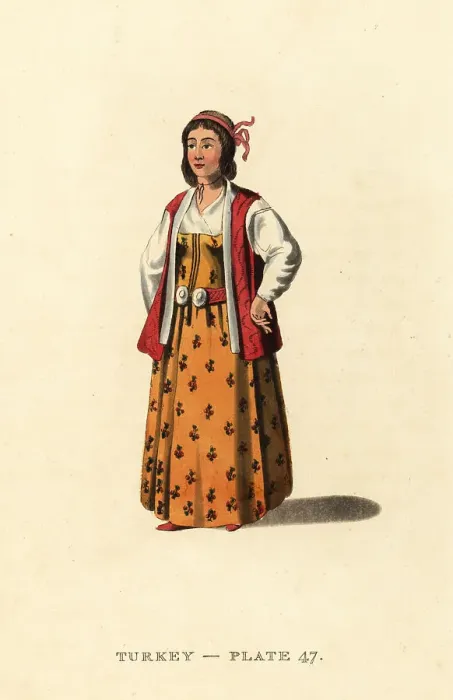 Framed Print : Turkish woman of the Harem, in Pera, Constantinople Framed Print : Turkish woman of the Harem, in Pera, Constantinople