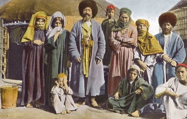 Turkmenistan - Familes and their tents
