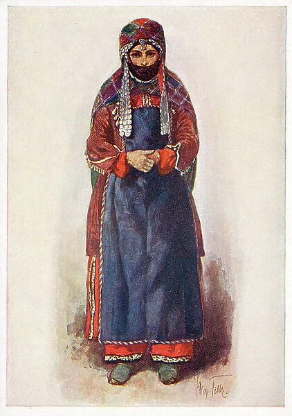 Turko-Tatar Woman from Sheki, Azerbaijan