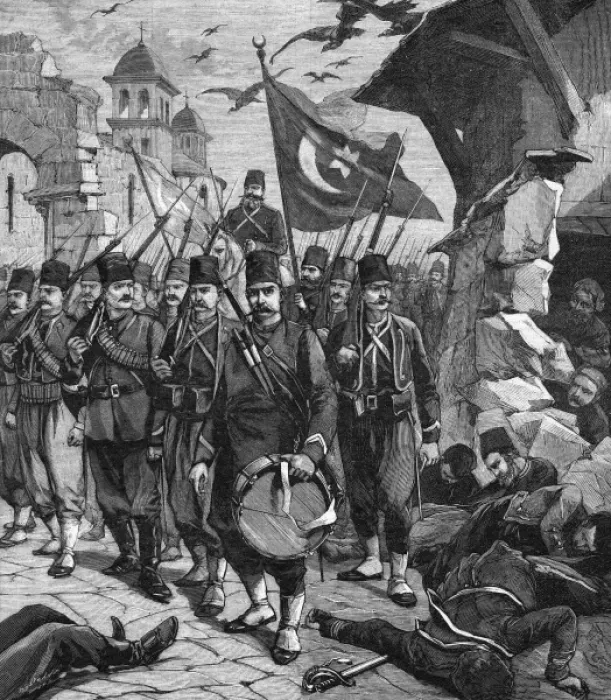 Framed Print : Turks Enter Larissa 1897 Framed Print : Turks Enter Larissa 1897