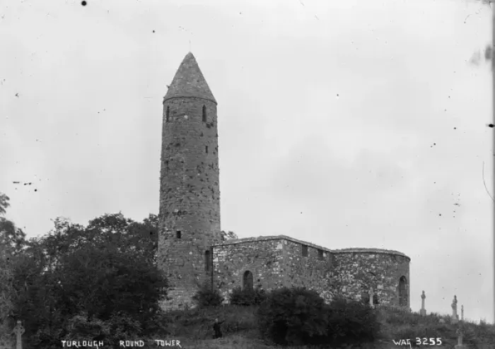 Framed Print : Turlough Round Tower Framed Print : Turlough Round Tower