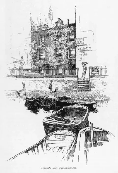 Framed Print : Turner / Cheyne Walk Framed Print : Turner / Cheyne Walk