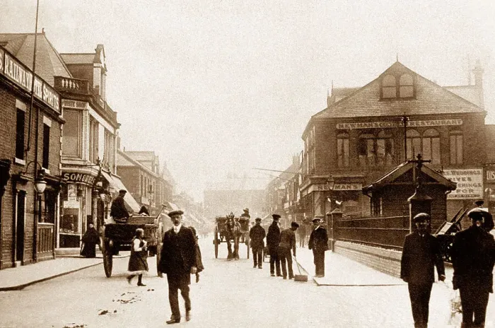 Framed Print : Turner Street, Blyth Northumberland early 1900's