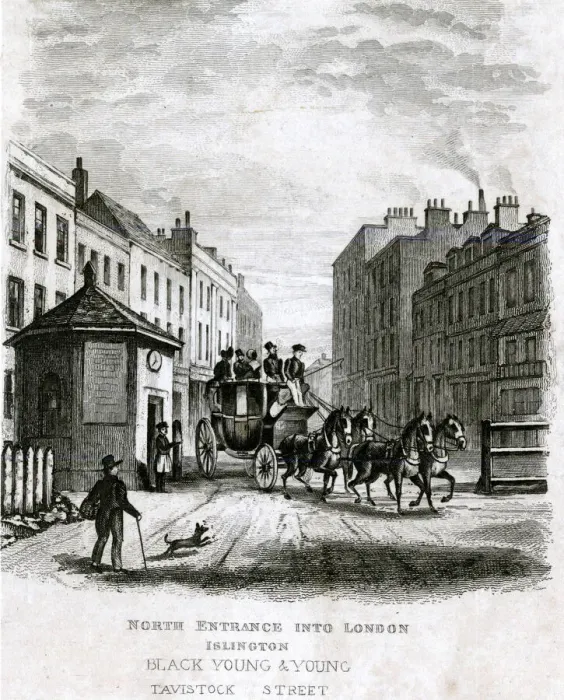Framed Print : Turnpike at Islington Framed Print : Turnpike at Islington