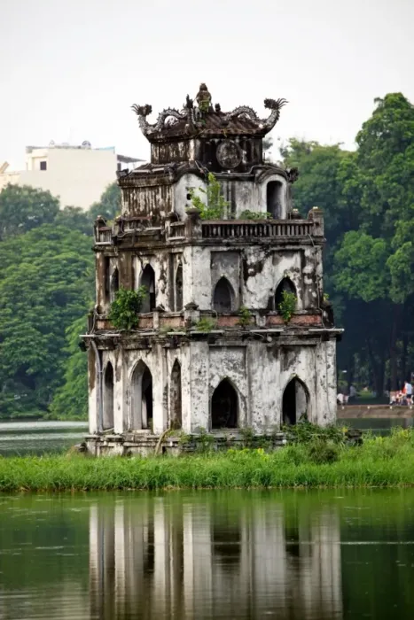 Framed Print : The Turtle Tower in Hoan Kiem Lake in Hanoi, Vietnam Framed Print : The Turtle Tower in Hoan Kiem Lake in Hanoi, Vietnam