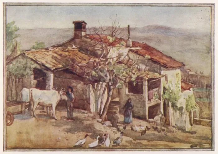 Framed Print : Tuscan Farmhouse Framed Print : Tuscan Farmhouse