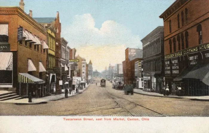 Framed Print : Tuscarawus Street, Canton, Ohio, USA Framed Print : Tuscarawus Street, Canton, Ohio, USA