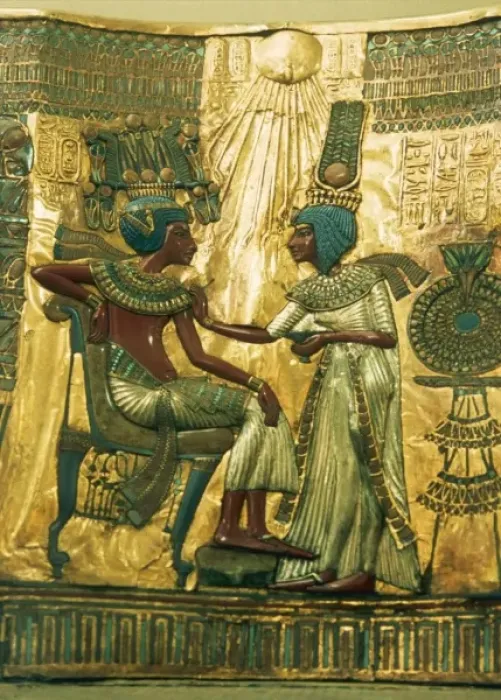 Framed Print : Tutankhamuns Throne Framed Print : Tutankhamuns Throne