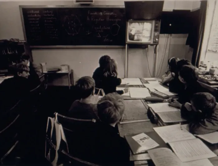 Framed Print : TV station at Holmesdale Primary School Framed Print : TV station at Holmesdale Primary School