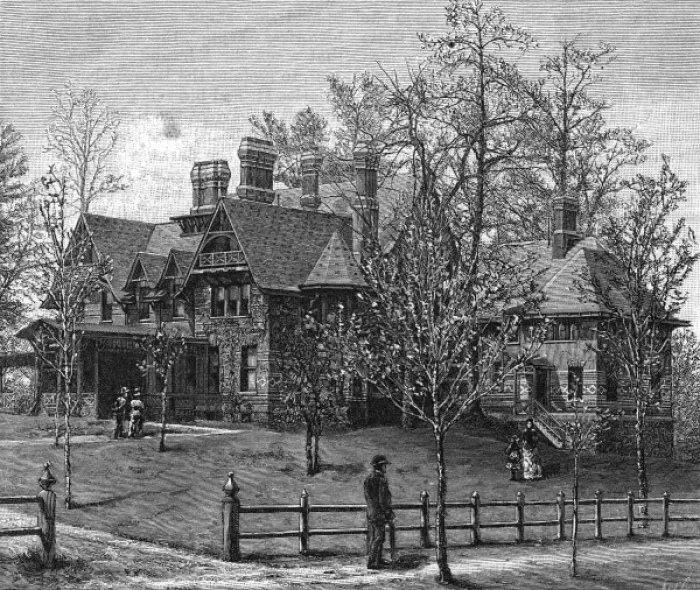 Framed Print : Twain home Hartford Framed Print : Twain home Hartford