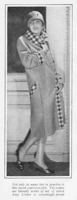 Framed Print : A tweed coat from Amy Linker, Paris, 1926 Framed Print : A tweed coat from Amy Linker, Paris, 1926