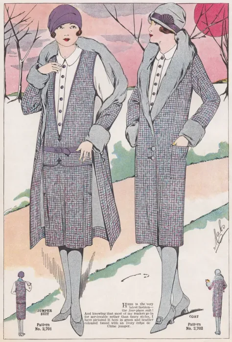 Framed Print : Tweed suit and coat Framed Print : Tweed suit and coat