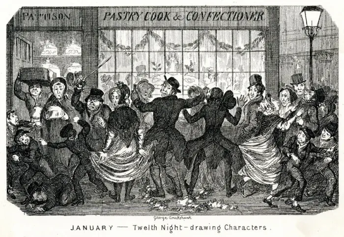 Framed Print : Twelfth Night 1841 Framed Print : Twelfth Night 1841