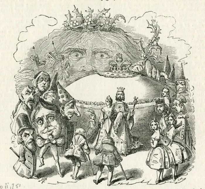 Framed Print : Twelfth Night characters by Alfred Crowquill Framed Print : Twelfth Night characters by Alfred Crowquill