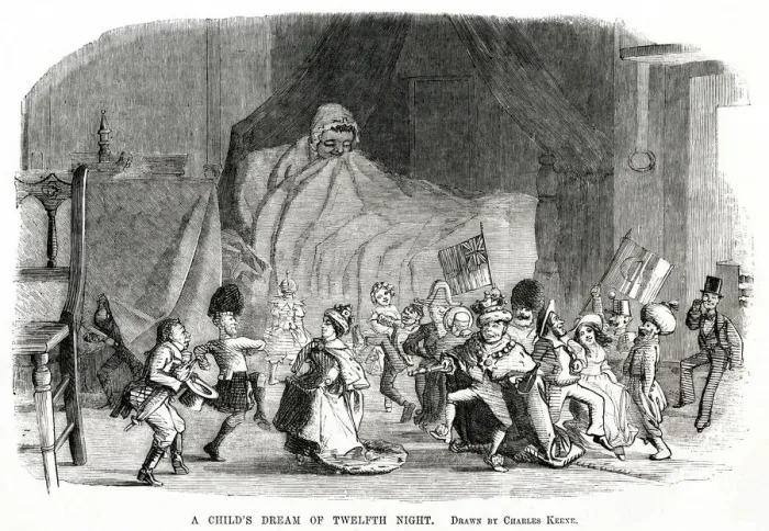 Framed Print : Twelfth Night - Childs Dream 1854 Framed Print : Twelfth Night - Childs Dream 1854