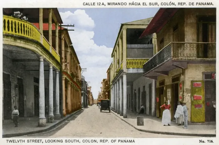 Framed Print : Twelvth Street, looking South, Colon, Republic of Panama Framed Print : Twelvth Street, looking South, Colon, Republic of Panama