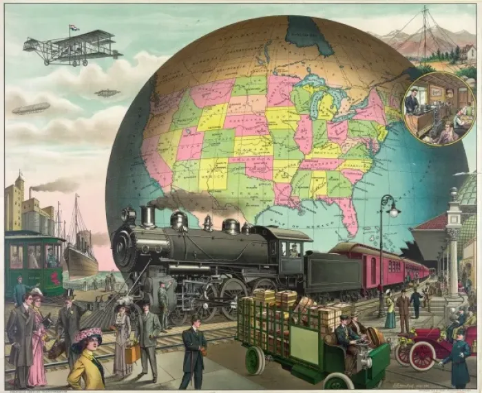 Framed Print : Twentieth century transportation Framed Print : Twentieth century transportation