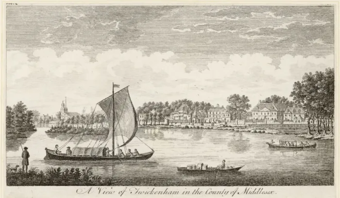 Framed Print : Twickenham 1750 Framed Print : Twickenham 1750