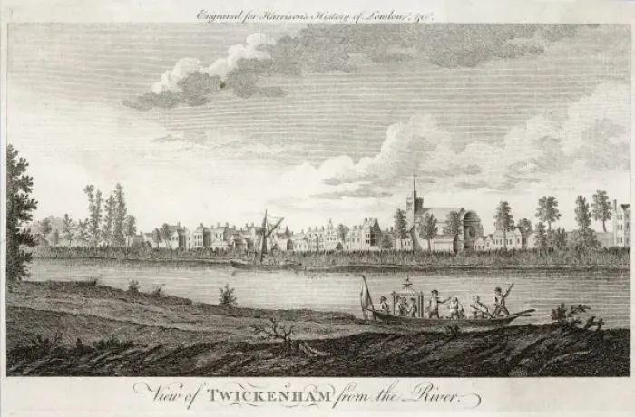 Framed Print : Twickenham 1770 Framed Print : Twickenham 1770