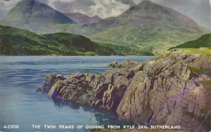 Framed Print : The Twin Peaks of Quinag from Kyle Sku Framed Print : The Twin Peaks of Quinag from Kyle Sku