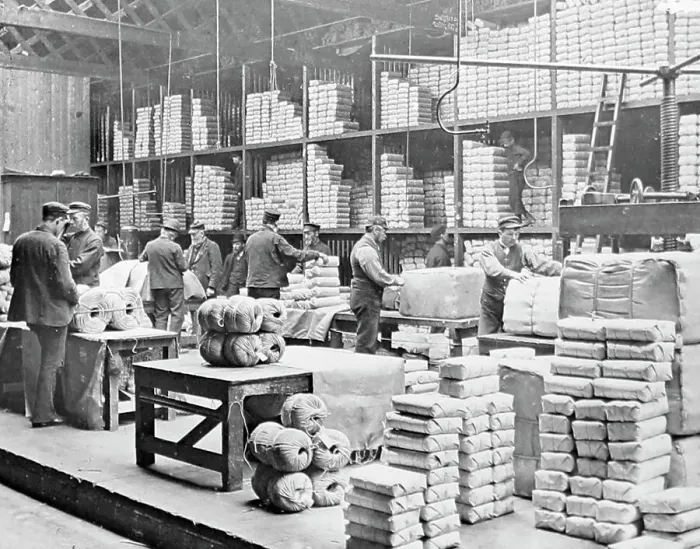 Framed Print : Twine packing room, The Belfast Ropework Company Ltd Framed Print : Twine packing room, The Belfast Ropework Company Ltd