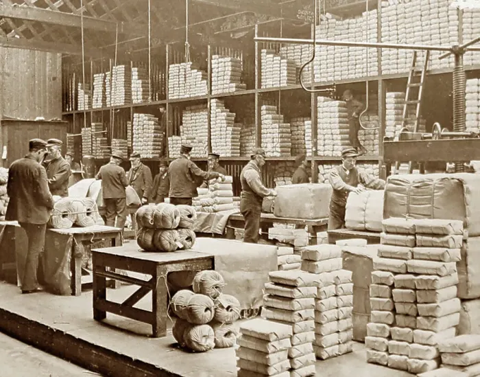 Framed Print : Twine packing room, The Belfast Ropework Company Ltd Framed Print : Twine packing room, The Belfast Ropework Company Ltd