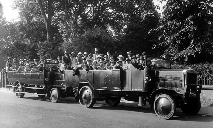 Framed Print : Two-Charabanc Outing Framed Print : Two-Charabanc Outing