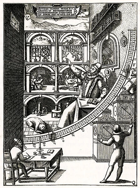 Tycho Brahe at work 1576