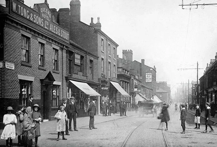 Framed Print : Tyldesley Elliot Street early 1900s Framed Print : Tyldesley Elliot Street early 1900s