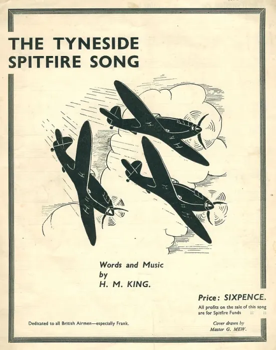 Framed Print : The Tyneside Spitfire Song Framed Print : The Tyneside Spitfire Song
